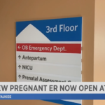 Shows Obstetric Emergency Room signage | OBHG